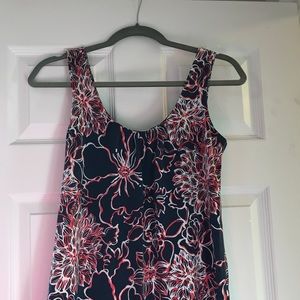 Lilly Pulitzer red, white & navy tank - XS